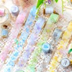 作品6巻セット！綺麗な花　フラワー♡PETマスキングテープ  HJXY