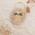 作品【ﾊﾞｯｸﾁｬｰﾑ】ｼｰｽﾞｰちゃんのCUTEなﾋﾞｰｽﾞ刺繍