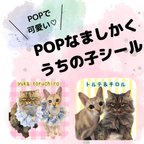 作品◎おまけ付き！◎POPで可愛いましかくうちの子シール　ステッカー　犬　猫　赤ちゃん　子ども