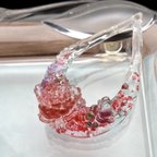 作品大きめ　薔薇　レジン　ネックレス　母の日