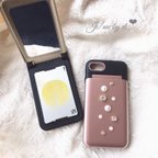 作品iPhone case bi-color bijou(Rose gold)【SWAROVSKI】