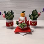 作品⭐︎再販⭐︎ 門松と鏡餅の小さなお正月飾り