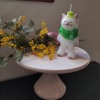 作品ねこちゃんcandle~みどりのスカーフ〜