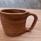 作品木製マグカップ（コーヒーカップ)〔クス材 〕 木製食器    