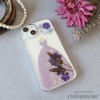 作品スマホケース　カバー　押し花　ドライフラワー　ドレス　シック　全機種　シルバー　　アンティーク　大人カワイイ　iPhone　Xperia　AQUOS　GALAXY　アクオス　ギャラクシ　エクスペリア