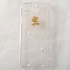 作品ゴールドローズのiPhoneケース