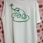 作品★送料無料★Tシャツ「シンプルなカエル♡XLサイズ」