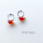 作品blood orange beads pierce