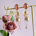 作品Rouge gold イヤリング/ピアス ♡金属アレルギー対応┃上品┃普段使い┃おでかけ┃お呼ばれ