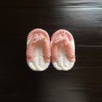 作品【FLIP TEE FLOP】13cm ベビー用布ぞうり わらじ《ピンク》【No.184】