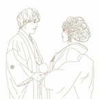 作品結婚式に♡2人の思い出をイラストにします(*^^*)