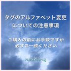 作品タグのアルファベット変更についての注意事項