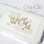 作品イエロー ピンク ♡ キラキラ ♡ スクエアとリーフ スマホケース アイホンケース アイフォンケース iPhone iPhone12 iPhone12Pro