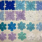 作品【030】Origami snowflakes 20 pieces 折り紙　雪の結晶　20枚セット（送料無料）