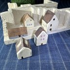 作品ミニチュアハウス　ミニハウス　小さな木のお家　Tiny house　5種　㉖