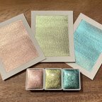 作品水彩絵の具3色セットiridescent