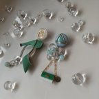 作品mint greenハイヒールピアス