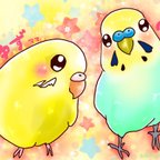 作品インコちゃんのイラストデータ販売【データ納品】