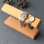 作品無垢材　時計スタンド・ウォッチスタンド・Watch holder ーｍ15