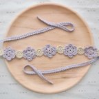 作品Flower hair band (purple)