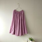 作品☆SALE☆ cottonギャザースカート ✦選べる35色✦ 人気ラベンダーピンク made in japan