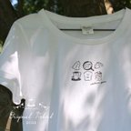 作品送料無料🌸ゆるゆる食べ物Tシャツ【小さい柄】