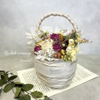 作品 新作💓ころんと可愛い花籠アレンジ💓