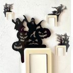 作品漆黒のハロウィン壁飾り　ウォールアート　ウォールデコ　ウォールステッカー