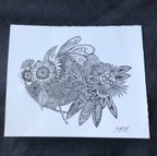 作品細密画「Flower Fish」