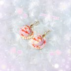 作品♡いちごみるく(ソース付)アイス♡樹脂ピアス♡