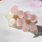 作品大輪桜のヘアクリップ
