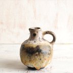 作品西ドイツ製 ヴィンテージ Ruscha 陶器の花瓶 Fat Lava 花器 一輪挿し ミッドセンチュリー期 フラワーベース アンティーク_230320