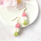 作品【和紙】花見団子♡紙ふうせんピアス/イヤリング