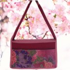 作品DANDANショルダーバッグ(ピンク＆赤)／DANDAN(tiered) Shoulder bag(Pink & red)