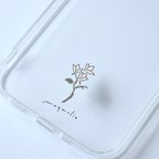 作品【 春のお花 】マグノリア　magnolia/mplant　スマホケース　iPhoneケース　クリアケース　ソフトケース　シンプル