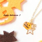 作品★送料無料★ ☆ 新作 ☆ Happy Halloween☆かぼちゃのロングネックレス ♪