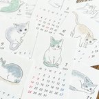 作品【送料無料】2024年　猫スケッチミニカレンダー