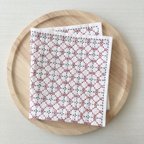 作品【送料無料】比翼井桁 美しい伝統刺繍のマルチクロス