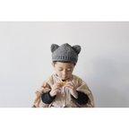 作品kitten knit hat charcoal