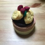 作品チョコとバナナケーキの小物入れ(*´Д｀*)