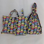 作品【入園入学セット】女の子　黒　カラフル　ハート　入学グッズ　入園グッズ　セット販売　お揃い