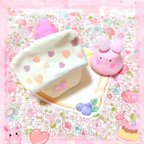 作品🍓🍼いちごミルクハウスのうさプリン🍮