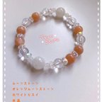 作品【送料込】🌙月のダブルパワーブレス💛心の安定・イライラ沈める効果☆