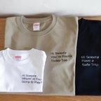 作品親子でメッセージTシャツ　親子おそろい !