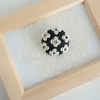 作品【受注制作】刺繍ブローチ・ポニーフック「花11」