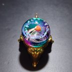 作品《訳あり品》 宇宙玉 24mm レジン アクセサリー