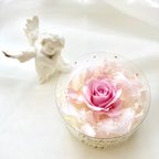 作品*MilleFleurs*プチギフトに🌹敬老の日にも♡プリザーブド＊ピンクローズ&アジサイ＊ミニアレンジ