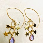 作品❤︎スター&ドロップピアス❤︎