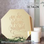 作品「ＯＣＴＡＧＯＮ」♡眩いゴールドのウェルカムボード♡