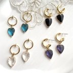 作品【black】mini heart♡ pierce/earring